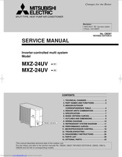 Mitsubishi Electric MXZ-24UV-E2 Service Manual
