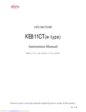 Kowa KE811CT Instruction Manual