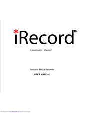 Streaming Network iRecord User Manual