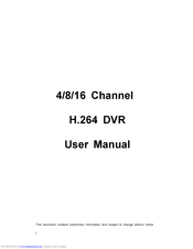 Toshiba DVR User Manual