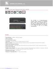 Kramer VP-885 Specifications