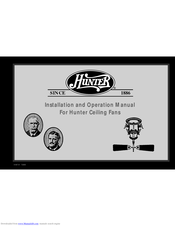 Hunter 41457-01 Installation And Operating Manual