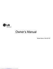 LG AN-WF100 Owner's Manual