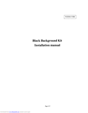 Fujitsu Black Background Kit Installation Manual