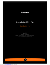 Lenovo IdeaTab S2110A User Manual