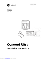 GE Concord Ultra Installation Instructions Manual