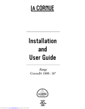 La Cornue FE8XXG0UR1 Installation And User Manual