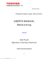 Toshiba UM-OISPLUS-E003 User Manual