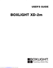 BOXLIGHT XD-2m User Manual