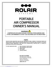 Polair Systems portable air compressor Owner's Manual