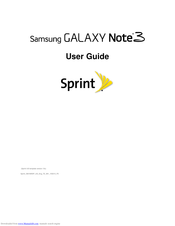 Samsung SPRINT SM-N900P User Manual