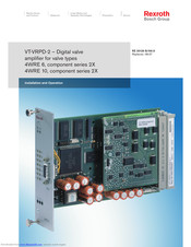 Bosch Rexroth VT-VRPD-2 Installation & Operation Manual