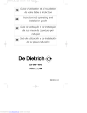 DeDietrich DTI514 Operating And Installation Manual