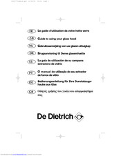 DeDietrich Cooker hood Manual
