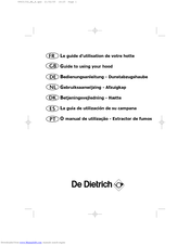 Dedietrich Hood Manual