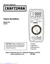 Craftsman 82170 Owner's Manual