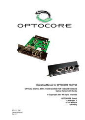 Optocore YS2 Operating Manual