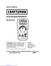 Craftsman 82344 Owner's Manual