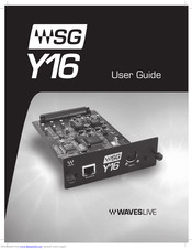 Waves WSG-Y16 User Manual