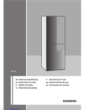 SIEMENS KG36NSW30 Instructions For Use Manual