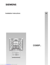 SIEMENS CI36BP Series Installation Instructions Manual