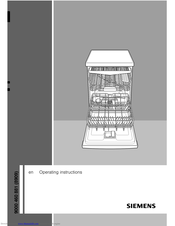 SIEMENS Dishwashers Operating Instructions Manual