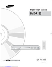 SAMSUNG DVD-R125 Instruction Manual