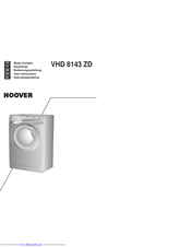 HOOVER VHD 8143 ZD User Instructions