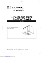 Toastmaster AD-13 Operating Instructions & Cooking Manual