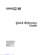 Hitachi DDS 32 Quick Reference Manual