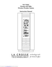 La Crosse Technology WS-7394U Instruction Manual