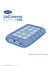 LaCie LaCinema Rugged HD Quick Install Manual