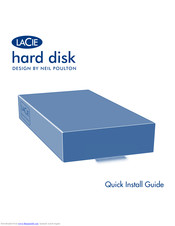 LaCie Computer Drive Quick Install Manual
