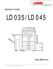 Lanier LD 035 Operator's Manual