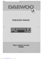 DAEWOO VQ230D Instruction Manual
