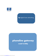 HP Phoneline Gateway hn200p User Manual