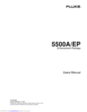 FLUKE 5500A/EP User Manual