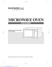 DAEWOO KQG-6L6B5R Operating Instructions & Cook Book
