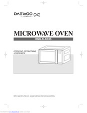 DAEWOO KQG-6L6B3S Operating Instructions & Cook Book