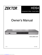 Zektor HDS4 Owner's Manual