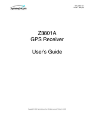 Symmetricom Z3801A User Manual