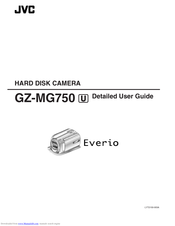 JVC Everio GZ-MG750 User Manual