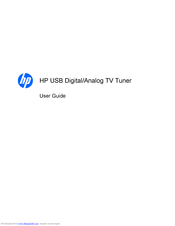 HP USB TV Tuner User Manual