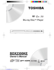 Toshiba BDX2300KE Owner's Manual