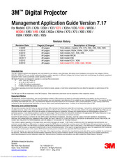 3M Multimedia Projector X70 Application Manual
