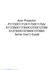 Acer P1173 User Manual
