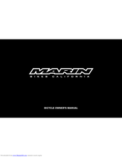 MARIN Bicycle Owner's Manual