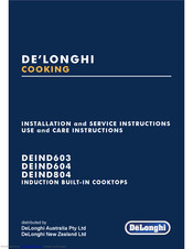 DeLonghi DEIND603 Use And Care Instructions Manual