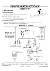 Durabrand HT-377 Quick Instructions