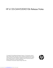 HP 6125G/XG Release Note